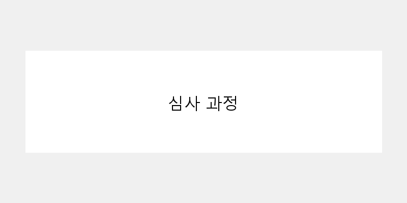 
  심사 과정
 이미지