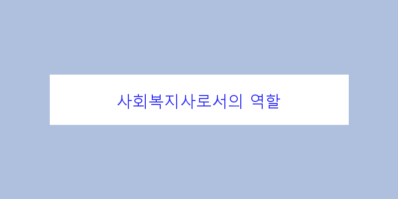 
  사회복지사로서의 역할
 이미지