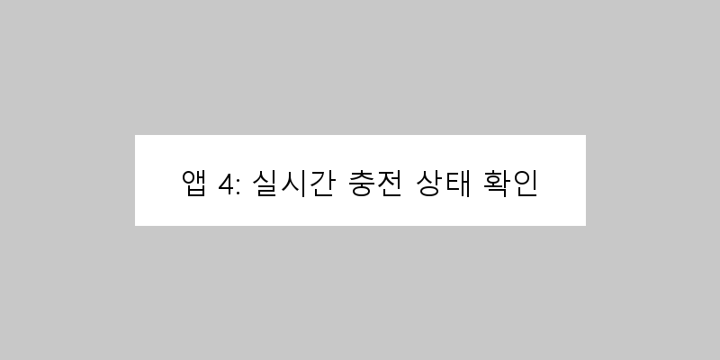 
  앱 4: 실시간 충전 상태 확인
 이미지