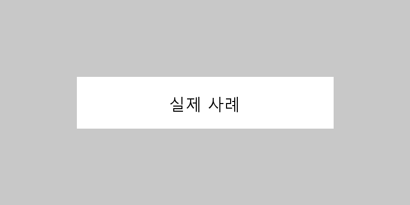 
  실제 사례
 이미지