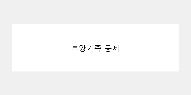 
  부양가족 공제
 이미지