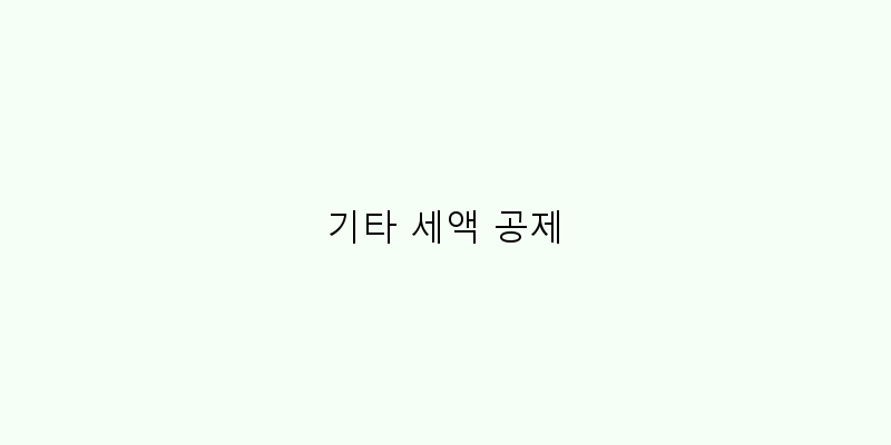 
  기타 세액 공제
 이미지