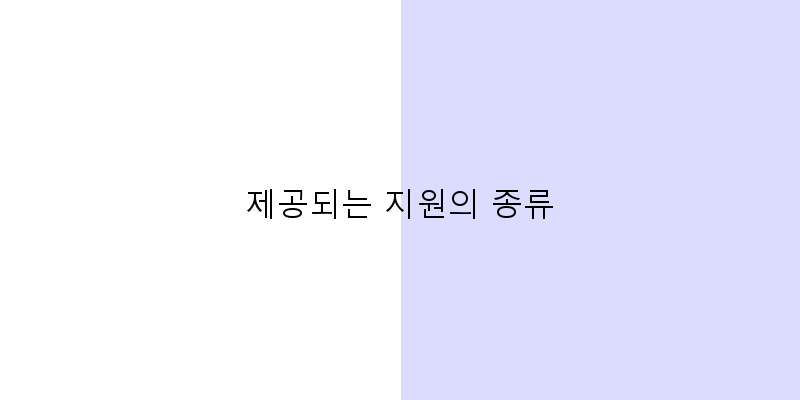 
  제공되는 지원의 종류
 이미지