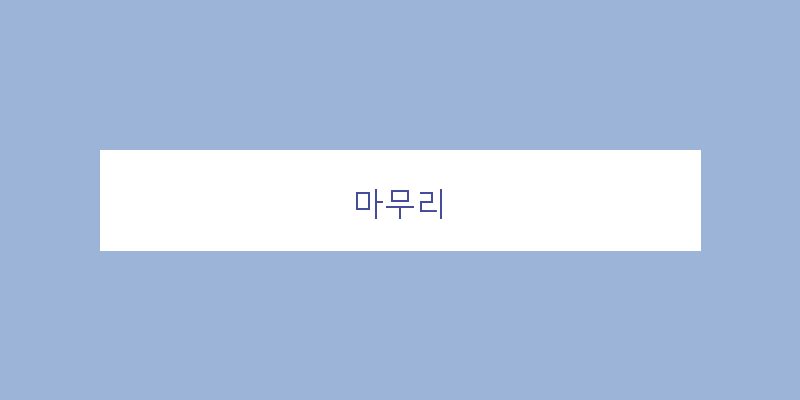 
  마무리
 이미지