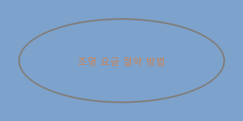
  조명 요금 절약 방법
 이미지