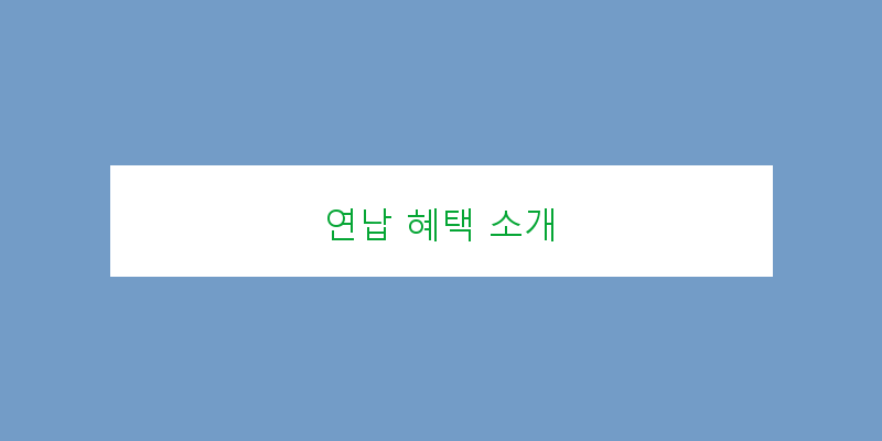 
  연납 혜택 소개
 이미지