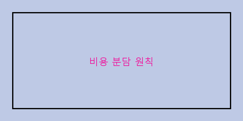 
  비용 분담 원칙
 이미지
