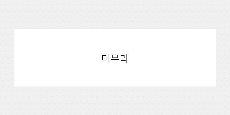 
  마무리
 이미지