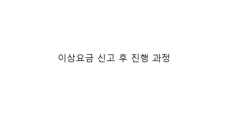 
  이상요금 신고 후 진행 과정
 이미지