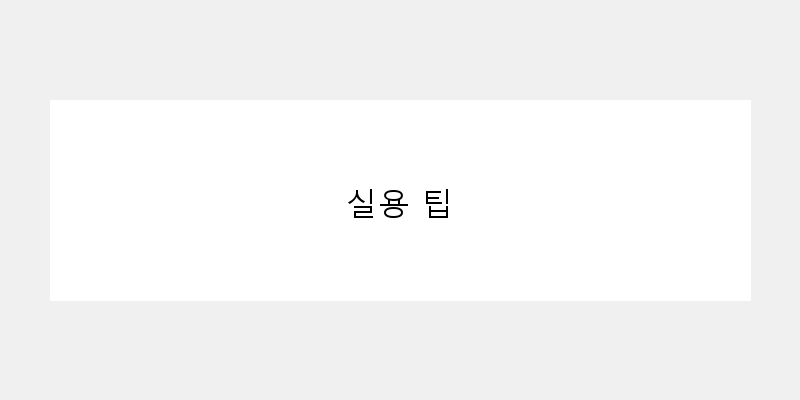 
  실용 팁
 이미지