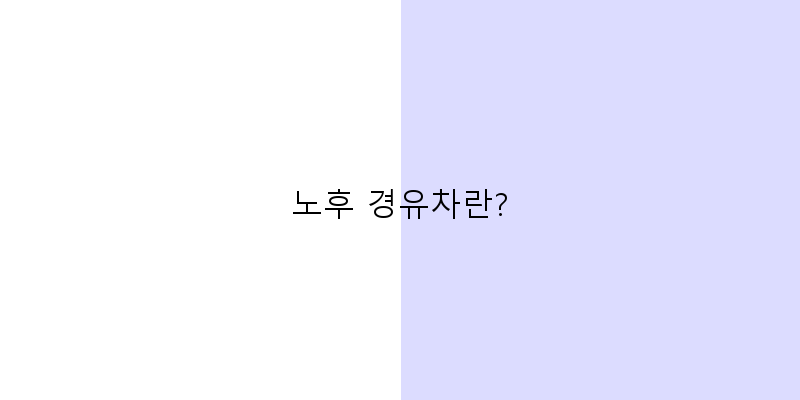 
  노후 경유차란?
 이미지
